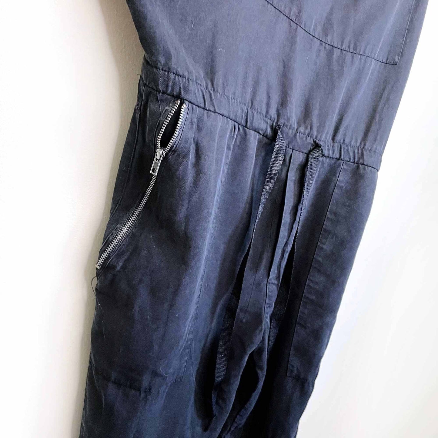 rebel rogue tencel black overalls - size small