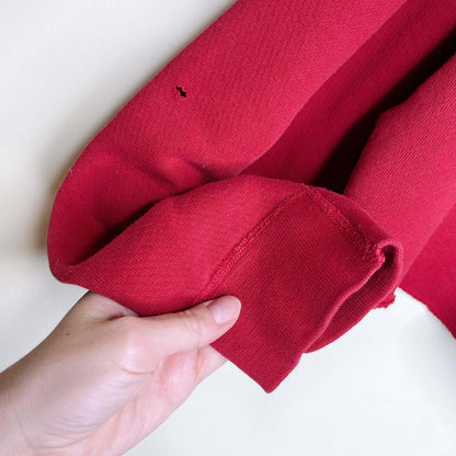 vintage 90s roots red graphic cropped sweatshirt - size medium