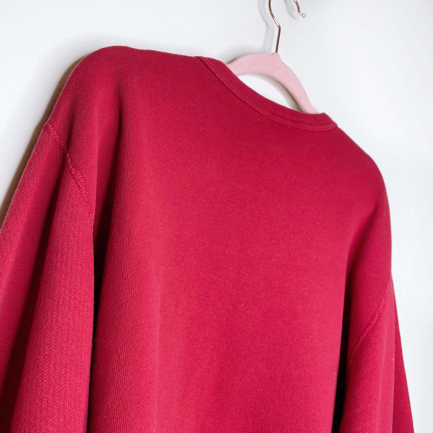 vintage 90s roots red graphic cropped sweatshirt - size medium