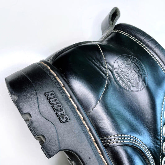 vintage roots tuff 90's lace-up hiking boots - size 7/7.5