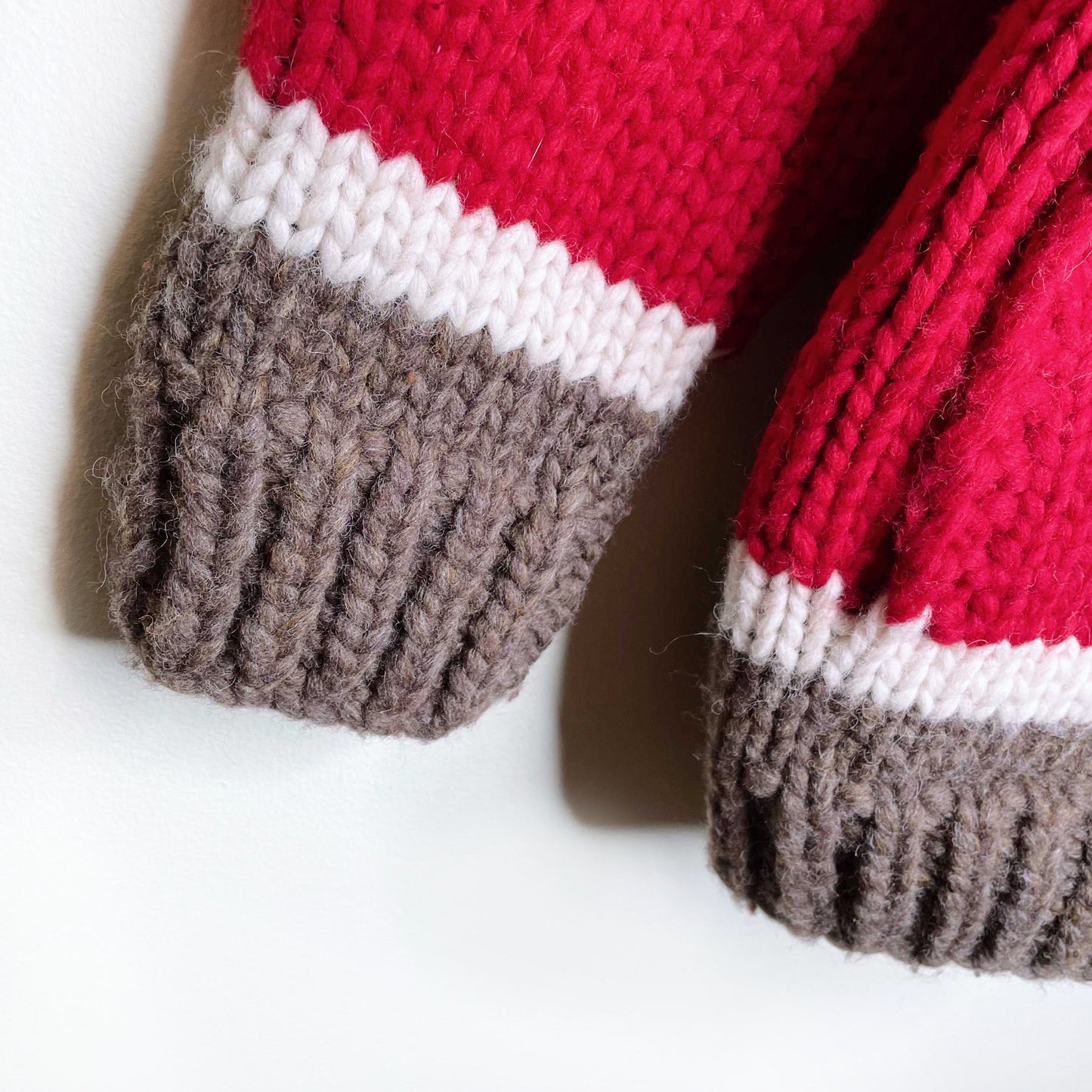 roots hockey chunky knit cowichan cardigan sweater - size medium