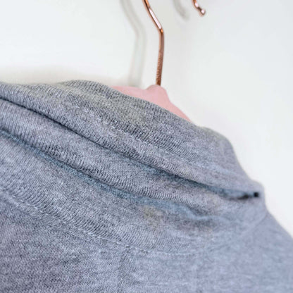 vintage 90s roots 1/4 zip grey sweatshirt - size large