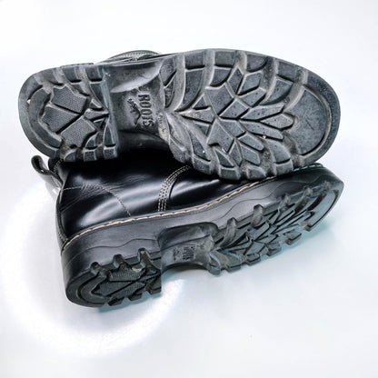 vintage roots tuff 90's lace-up hiking boots - size 7/7.5