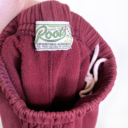 vintage 90's roots sweat shorts - size small