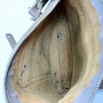 roots pebbled leather crossbody bag with front cargo pocket