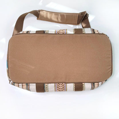 roots large woven boho country ranch duffle bag