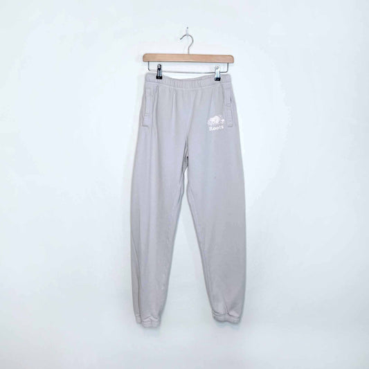 roots 2022 colour edit original sweatpant in oyster grey - size small