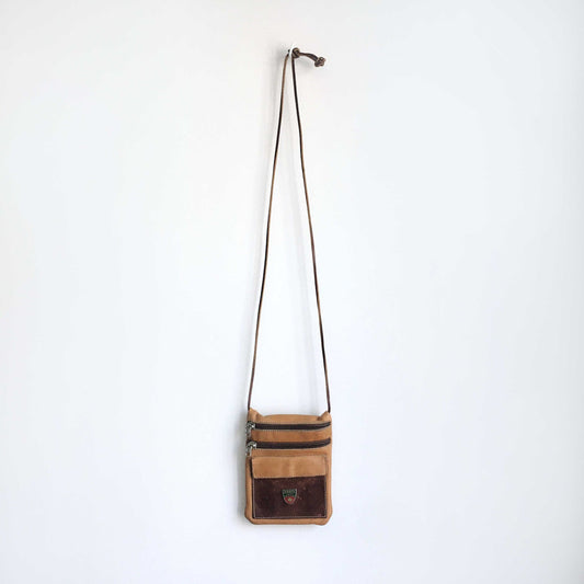 Roots vintage mini leather cross body