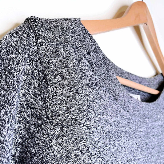 roots cabin heather long sleeve lightweight knit - size small