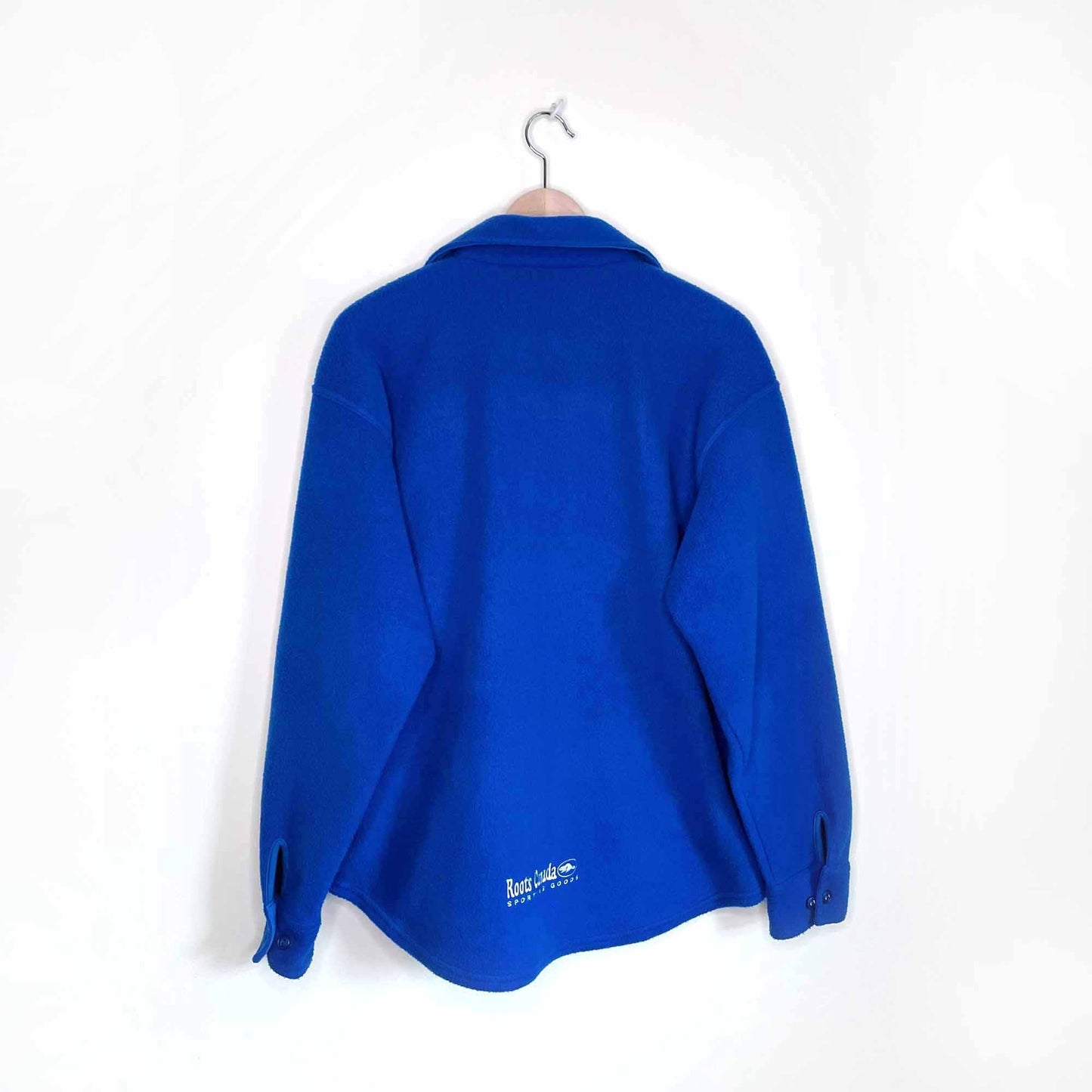 vintage roots outdoor blue fleece shacket - size small