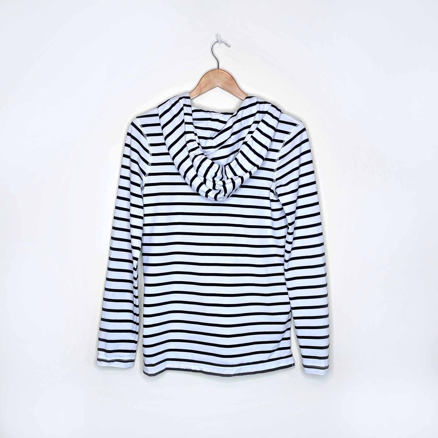 roots beach cottage hooded long sleeve top - size xs