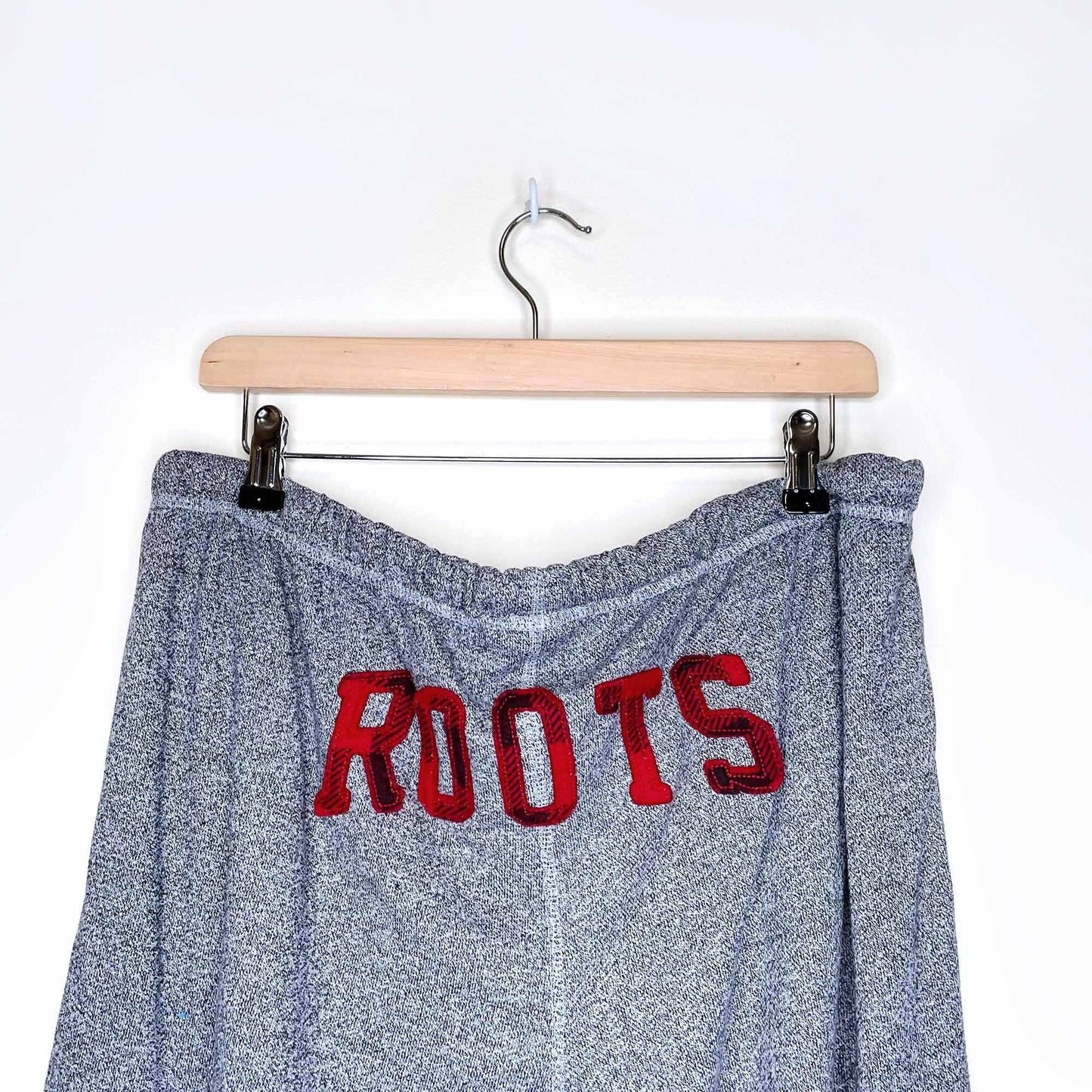 roots original boyfriend salt & pepper sweatpants - size large