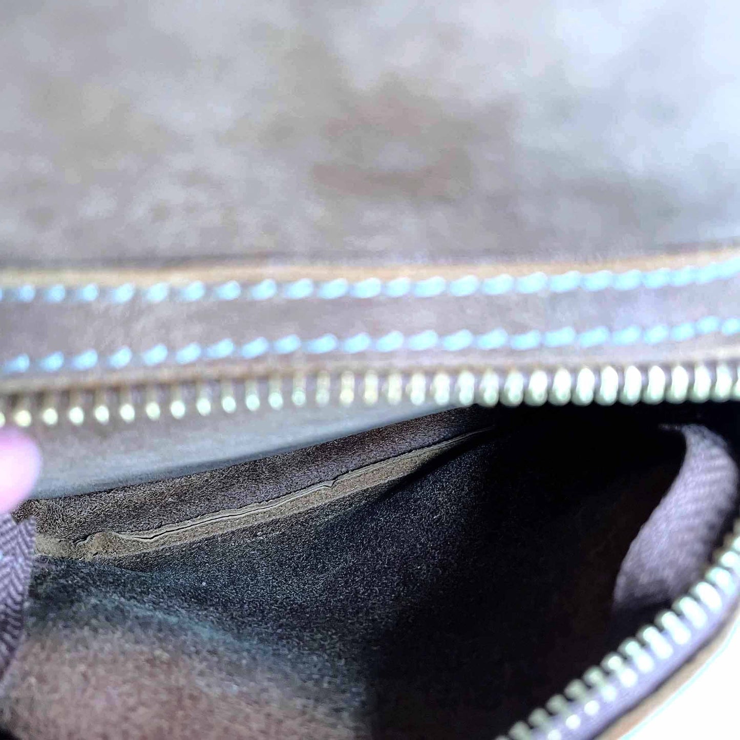 roots mini brown leather tribe backpack