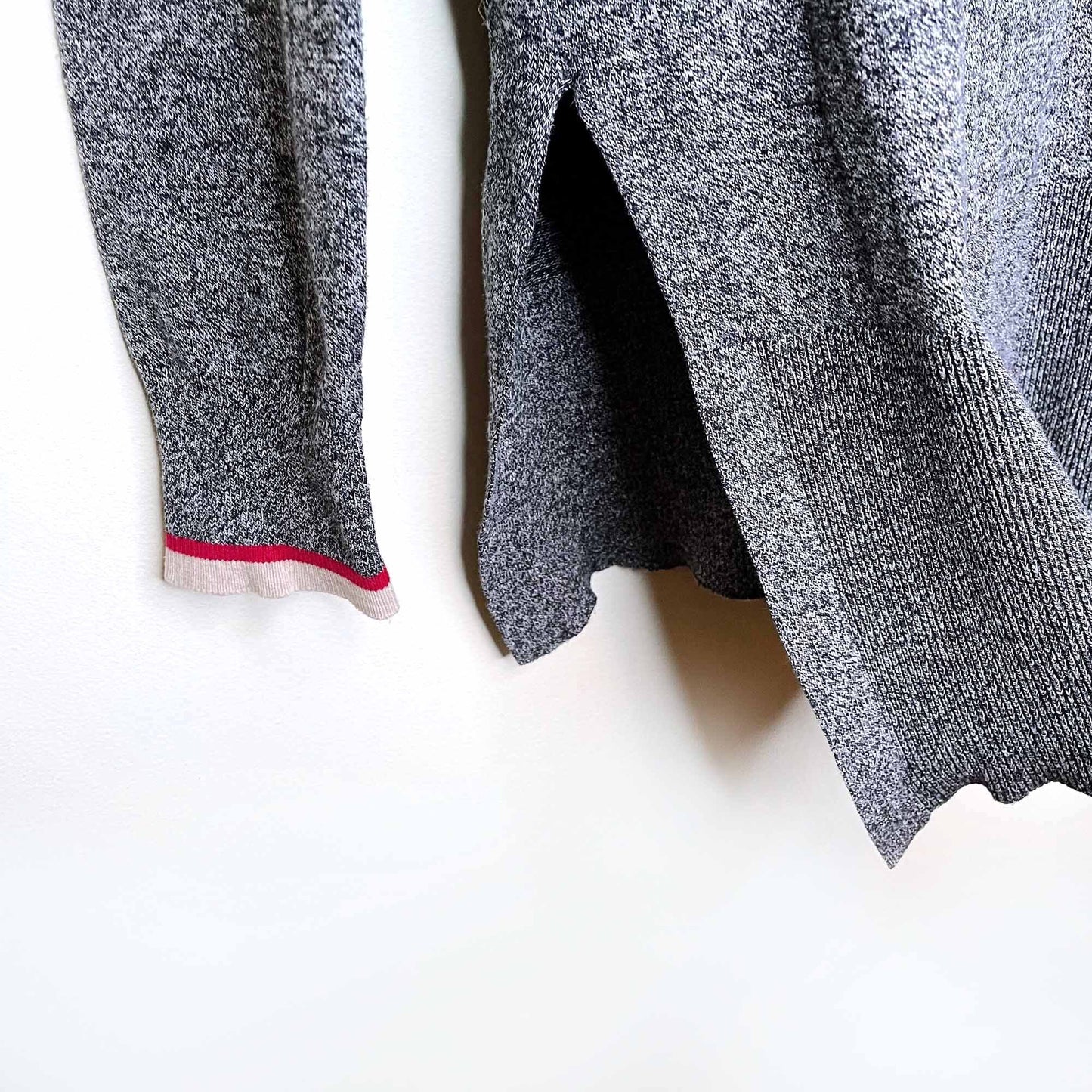 roots cabin heather long sleeve lightweight knit - size small