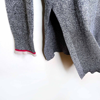 roots cabin heather long sleeve lightweight knit - size small