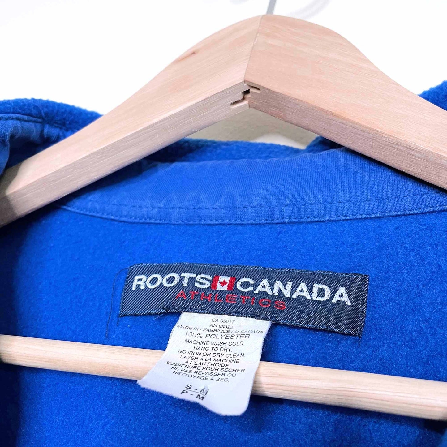 vintage roots outdoor blue fleece shacket - size small