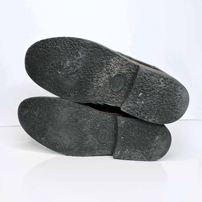 roots black lace up leather desert chukka boots - size 8