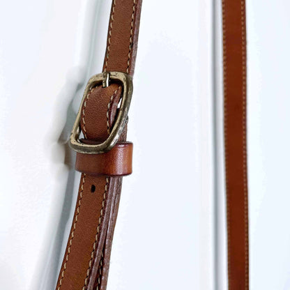 Vintage Roots leather saddle bag cross body