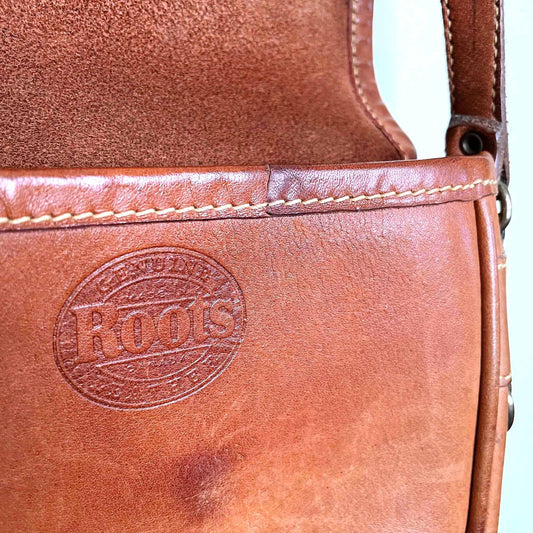 Vintage Roots leather saddle bag cross body