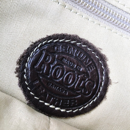Roots leather cross body messenger bag