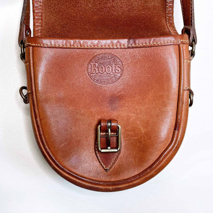 Vintage Roots leather saddle bag cross body