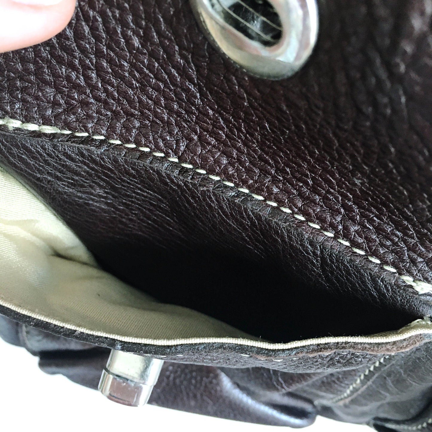 Roots leather cross body messenger bag