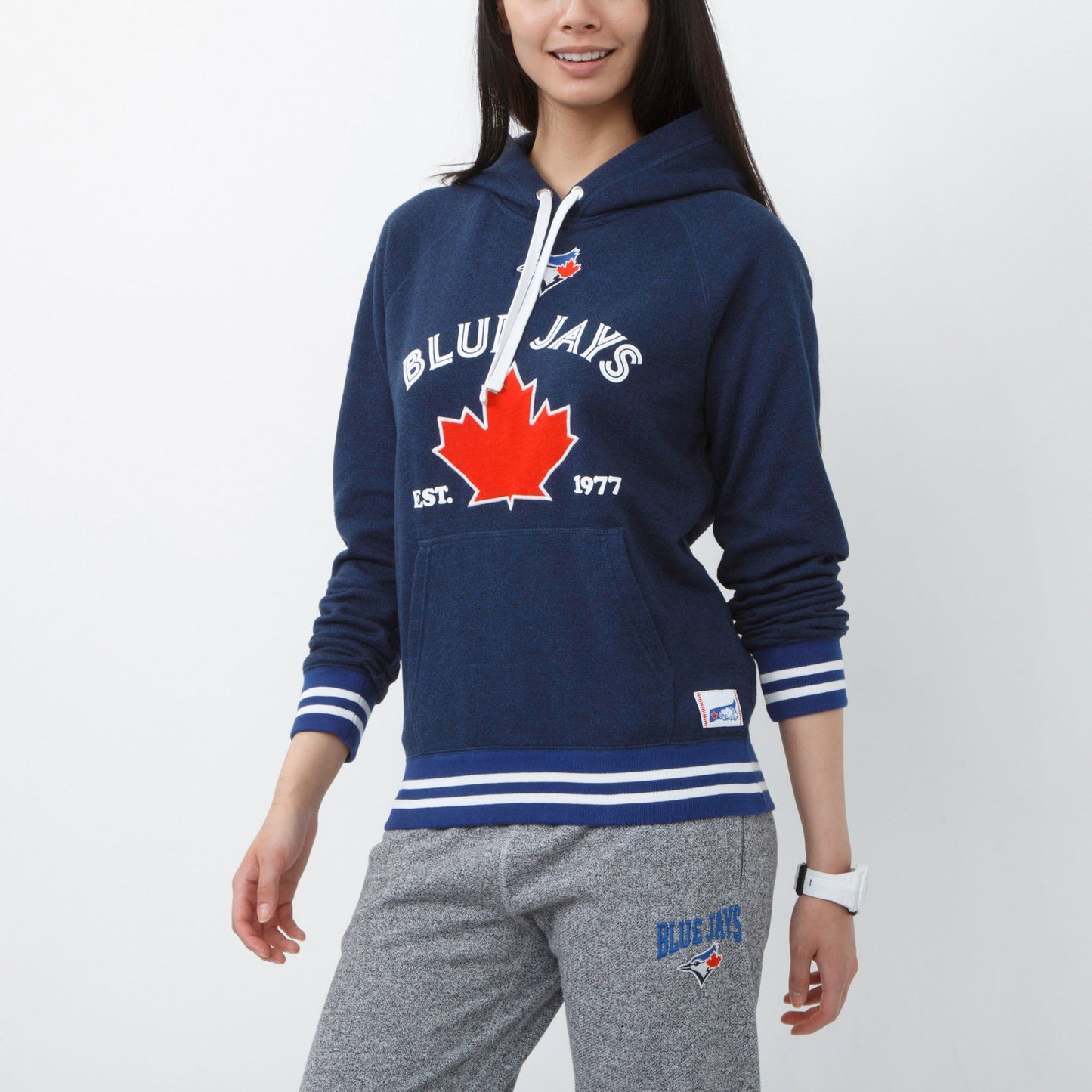 Roots Blue Jays Stadium Kanga Hoodie - size xs