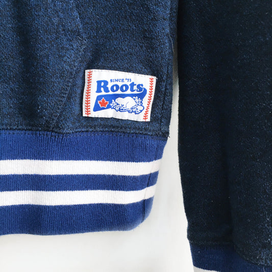 Roots Blue Jays Stadium Kanga Hoodie - size xs