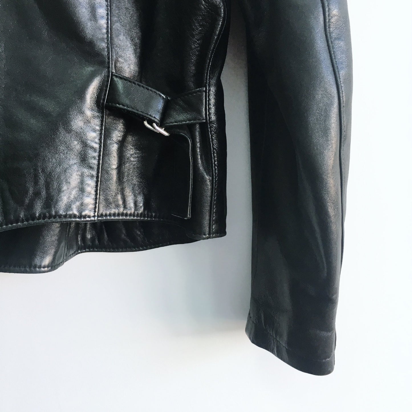 Roots Leather Moto Jacket - size 2