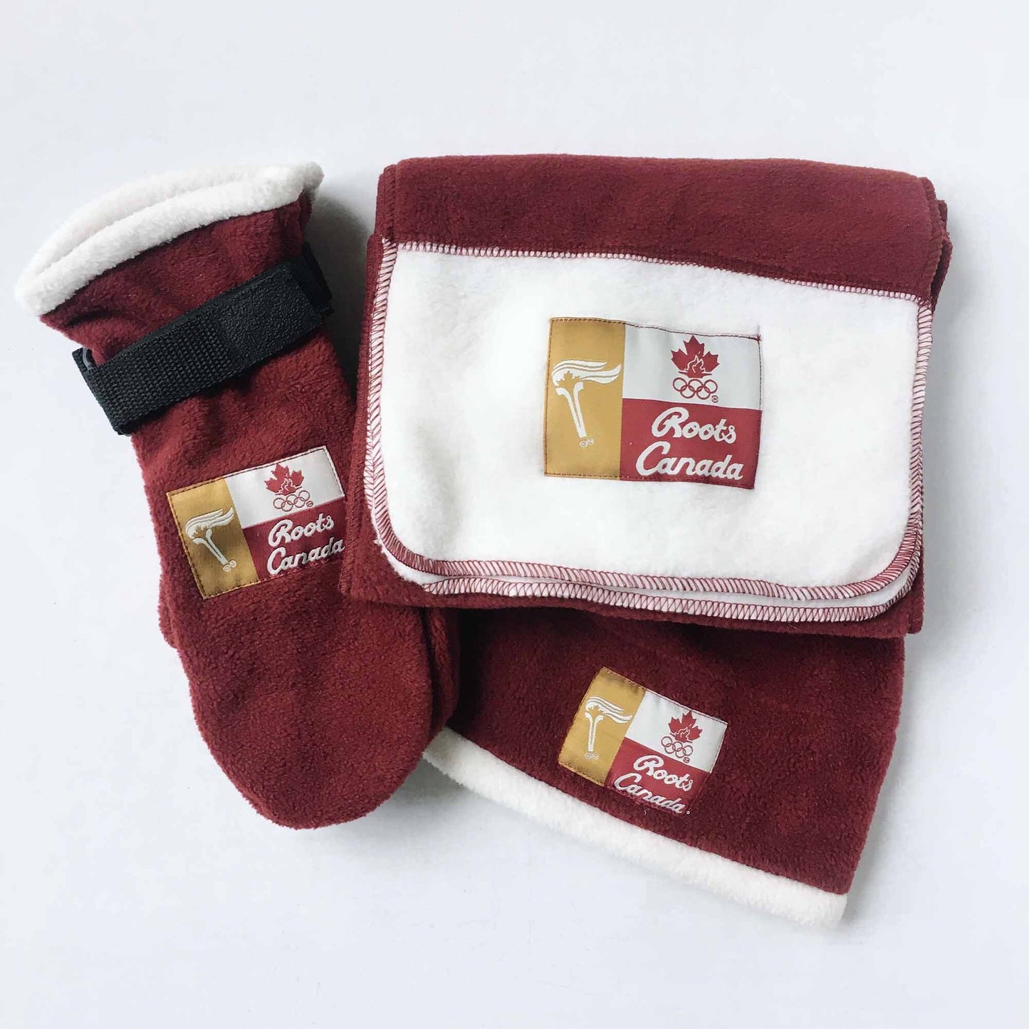 RARE Roots vintage Olympic fleece winter set - OS