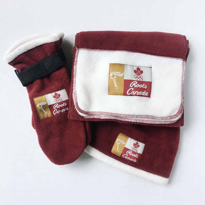 RARE Roots vintage Olympic fleece winter set - OS