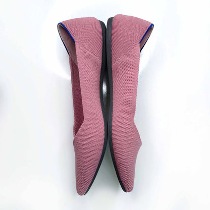 rothy's the point flat shoes in rosebud - size 8.5