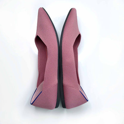 rothy's the point flat shoes in rosebud - size 8.5