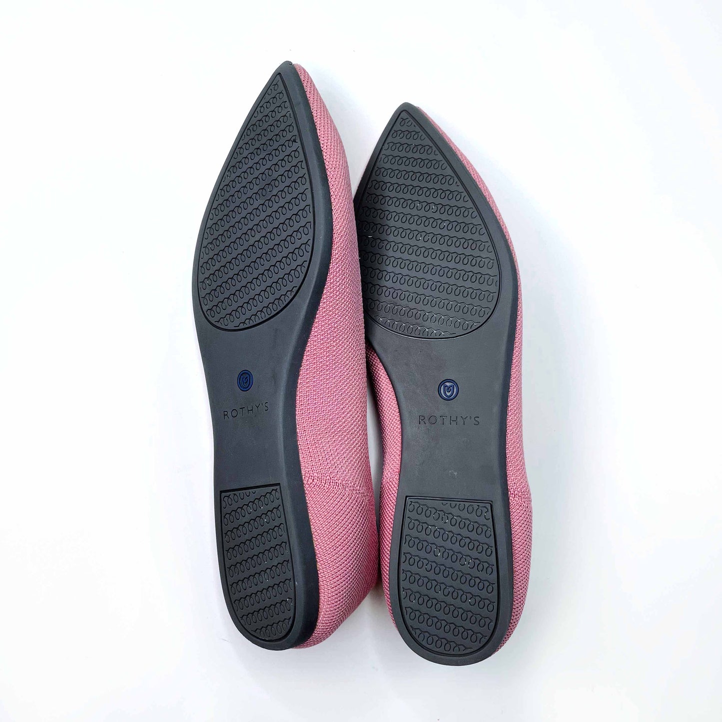 rothy's the point flat shoes in rosebud - size 8.5