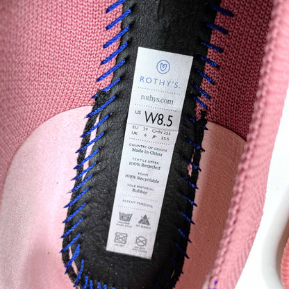 rothy's the point flat shoes in rosebud - size 8.5