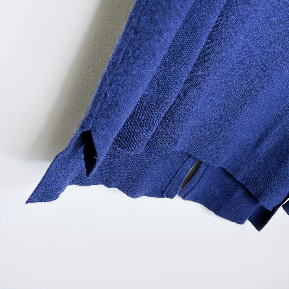 rebecca taylor wool-cashmere mesh yoke sweater - size medium