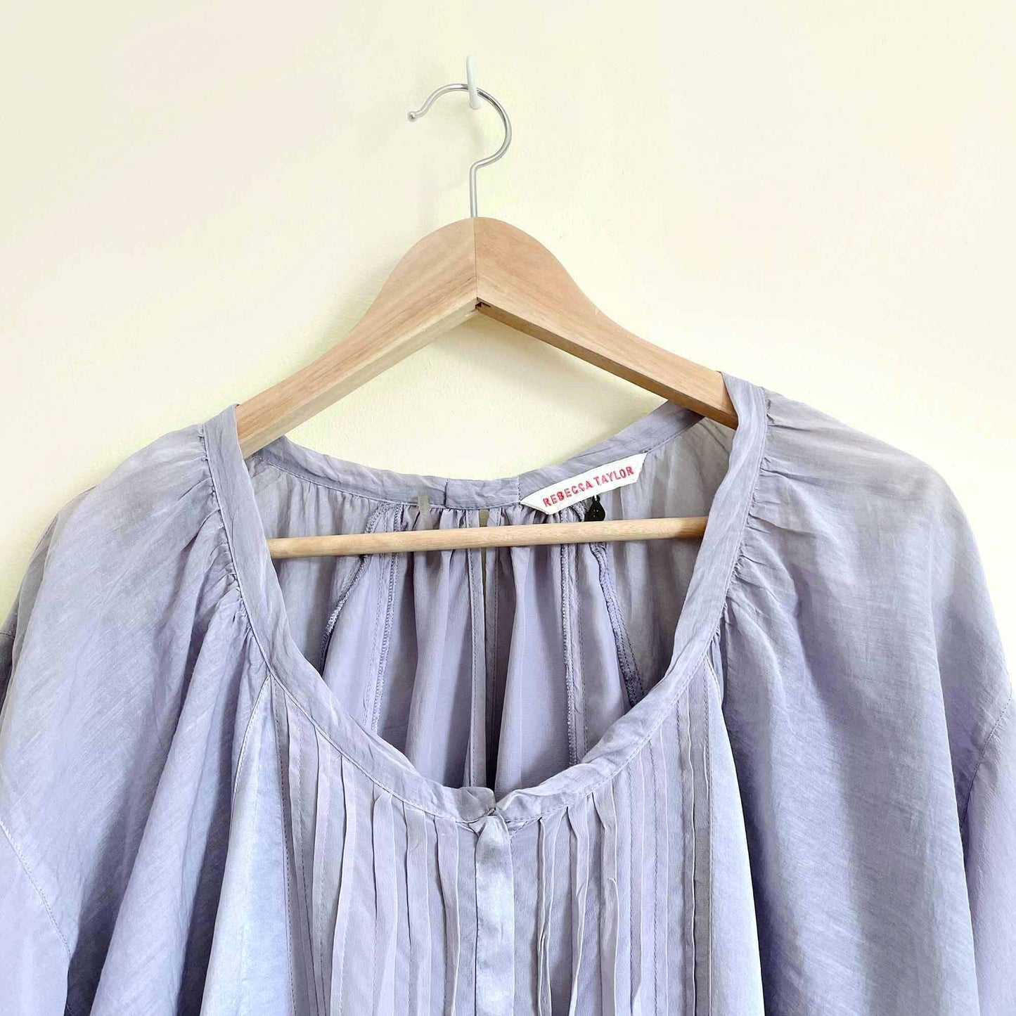 Rebecca Taylor lilac silk dolman blouse - size 2