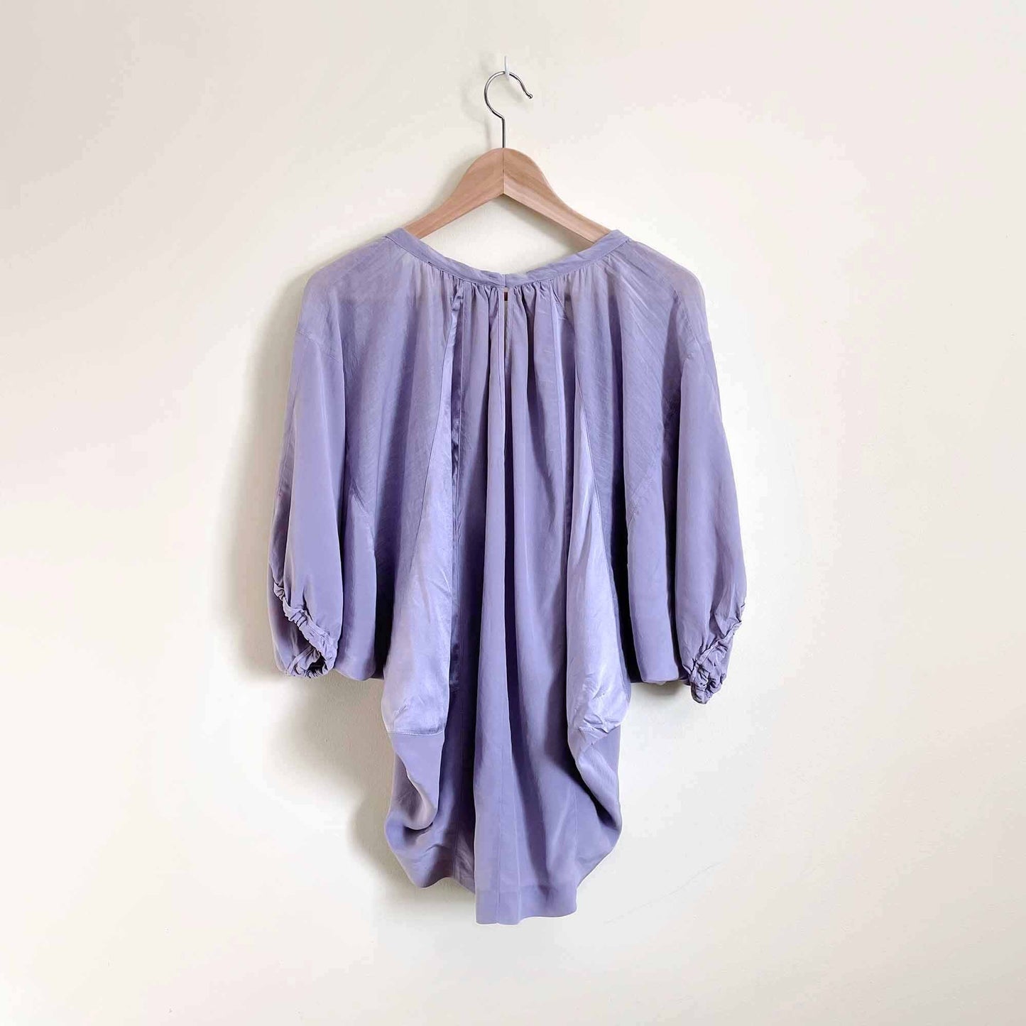 Rebecca Taylor lilac silk dolman blouse - size 2