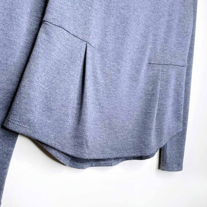 rebecca taylor long sleeve shirt with peplum hem - size xs