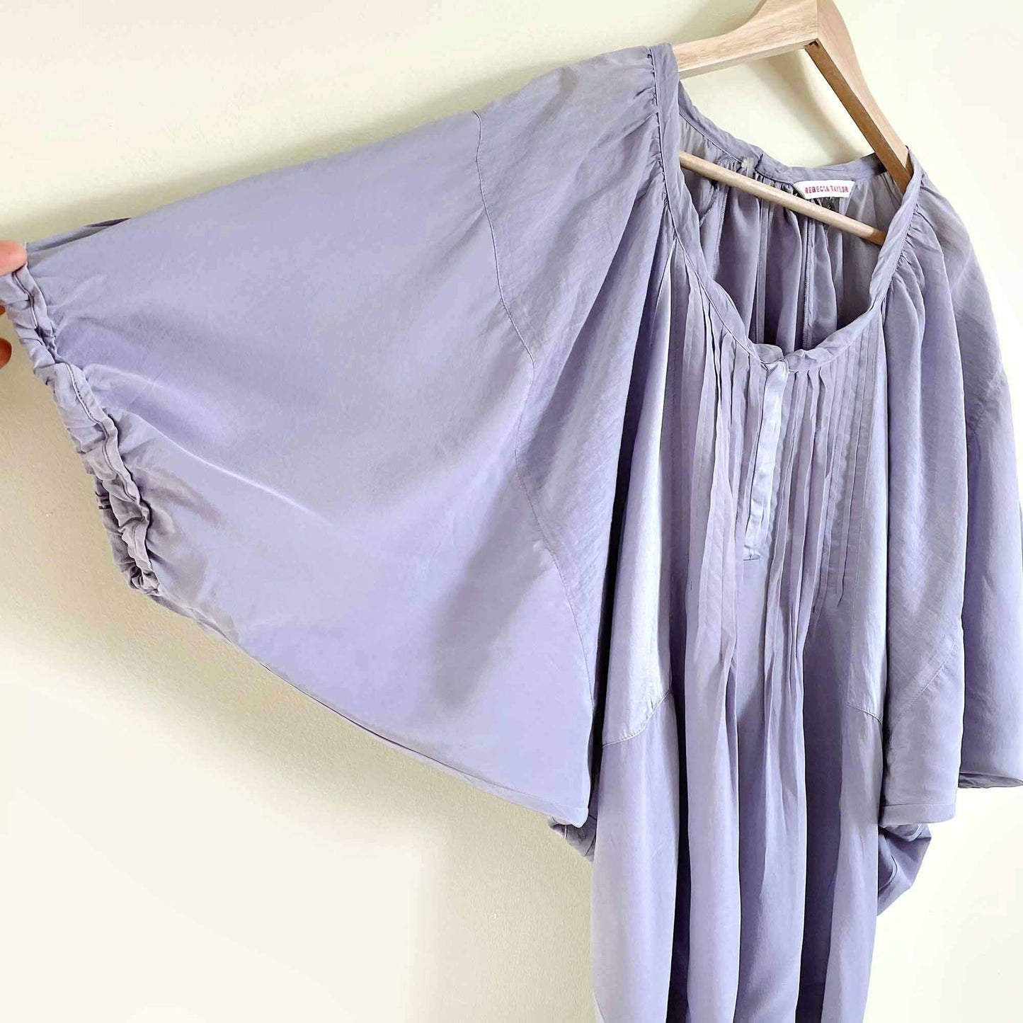 Rebecca Taylor lilac silk dolman blouse - size 2
