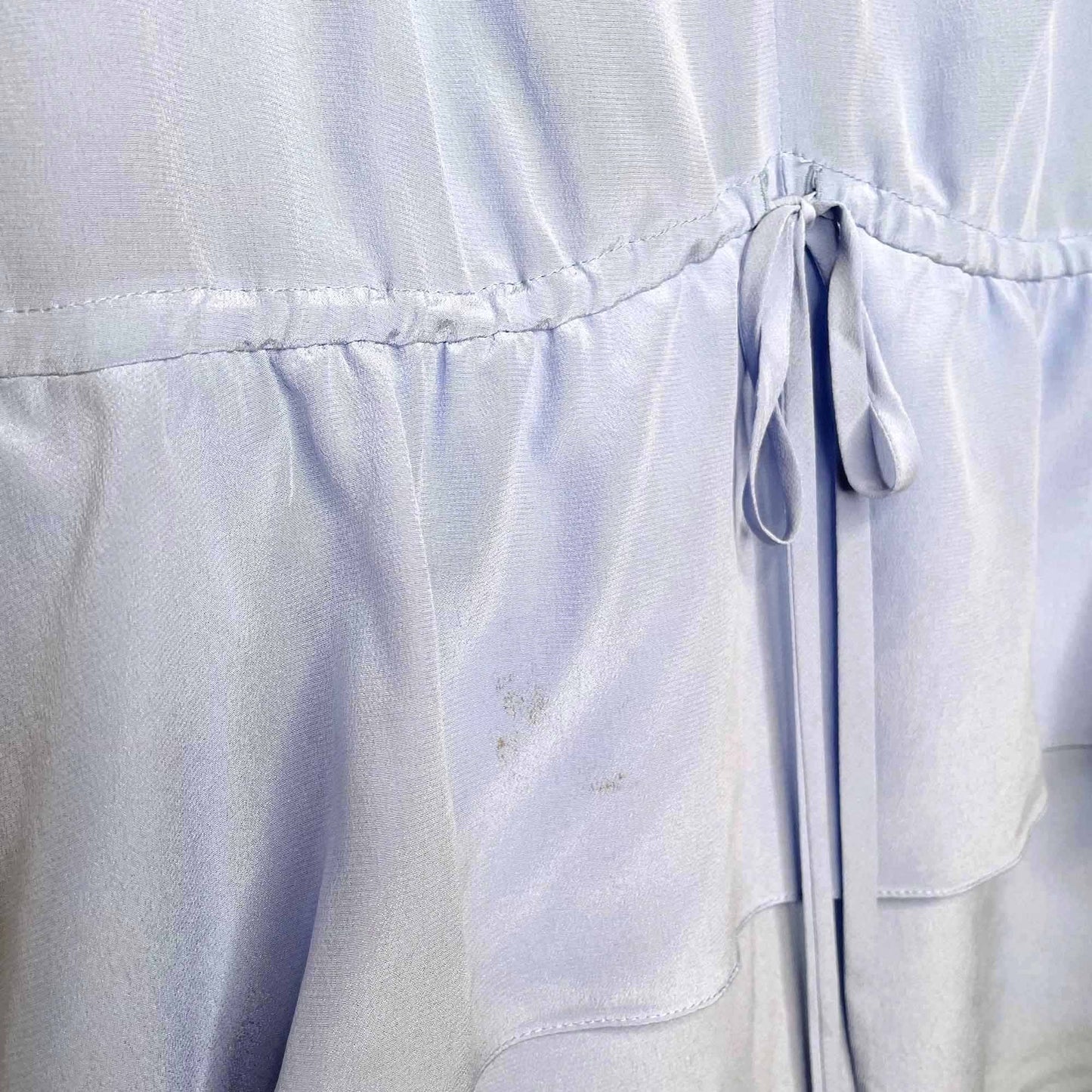 rebecca taylor silk double peplum hem blouse - size 10