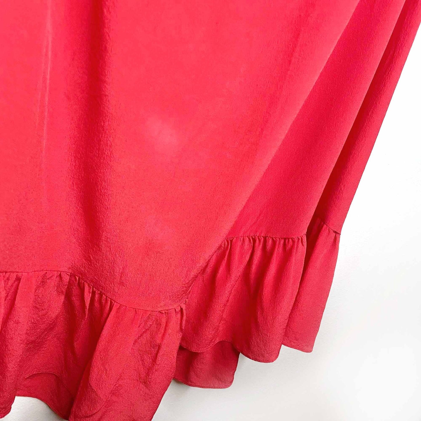 rebecca taylor strapless chelsea silk dress with ruffles - size 4