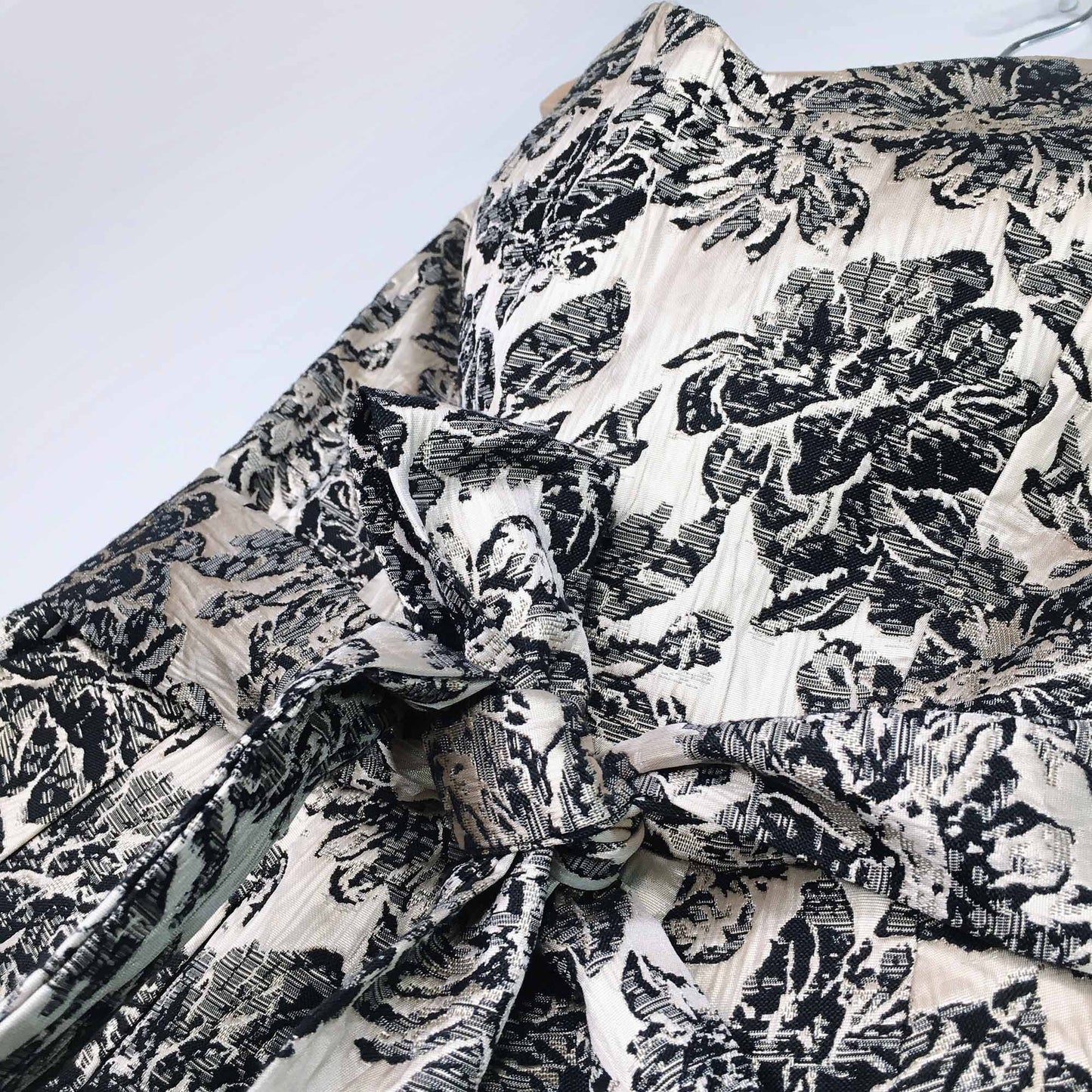 rubber ducky gold brocade strapless cocktail dress - size medium