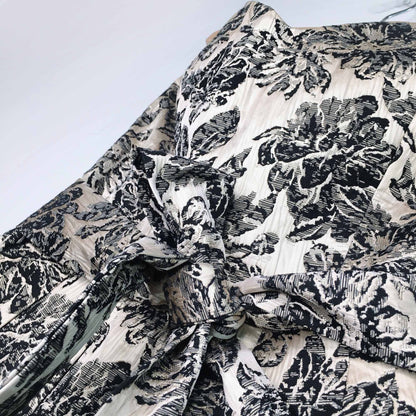 rubber ducky gold brocade strapless cocktail dress - size medium