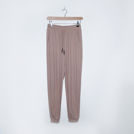 rudsak slinky slim joggers in winter rose - size small