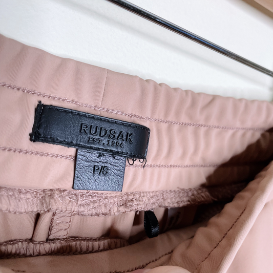rudsak slinky slim joggers in winter rose - size small