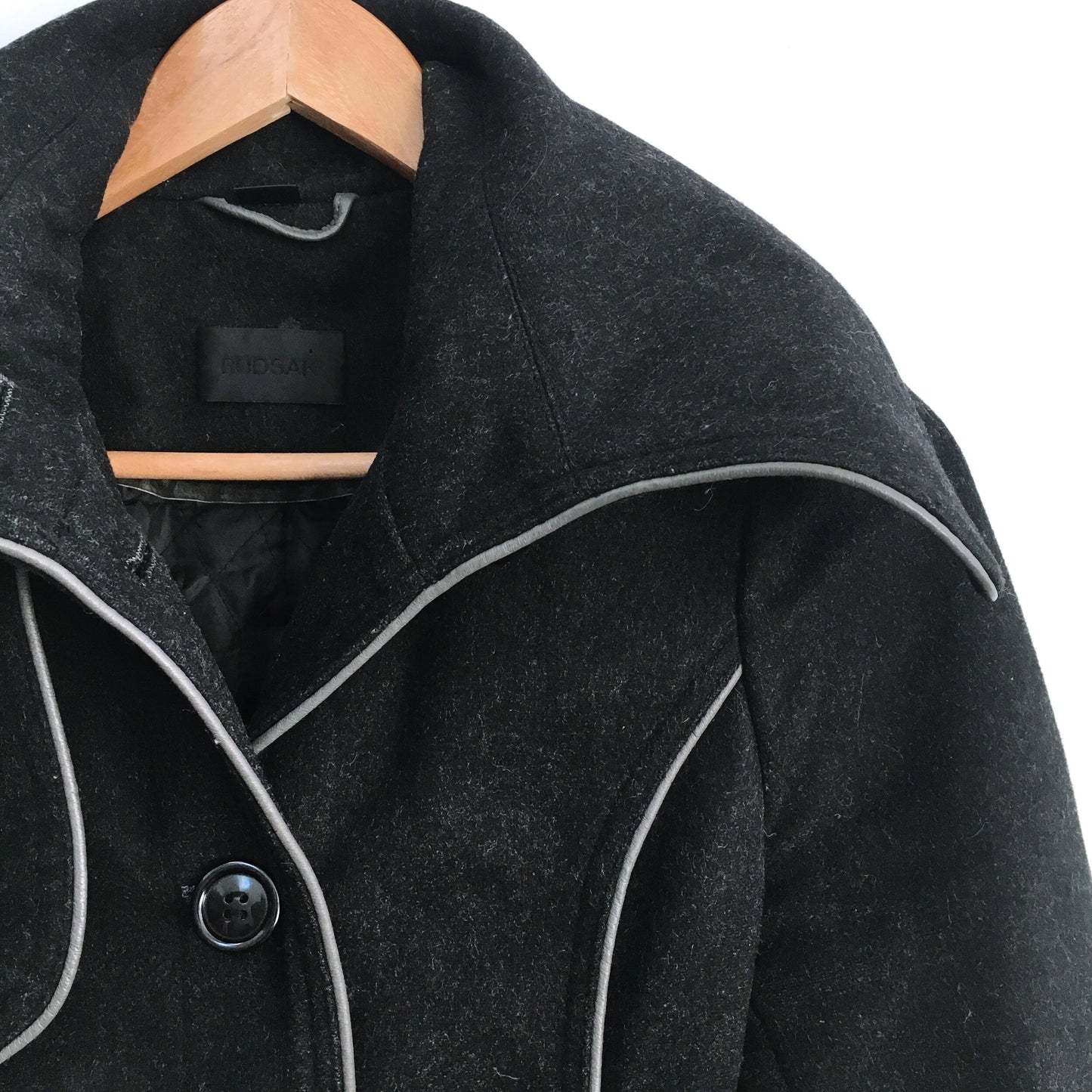 Rudsak Wool Jacket with Leather trim - size xs