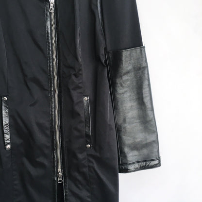 Rudsak Nylon Trench with Leather Trim - size Small