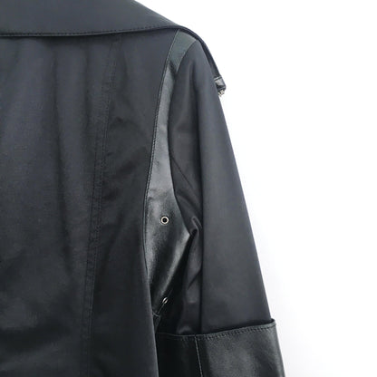 Rudsak Nylon Trench with Leather Trim - size Small