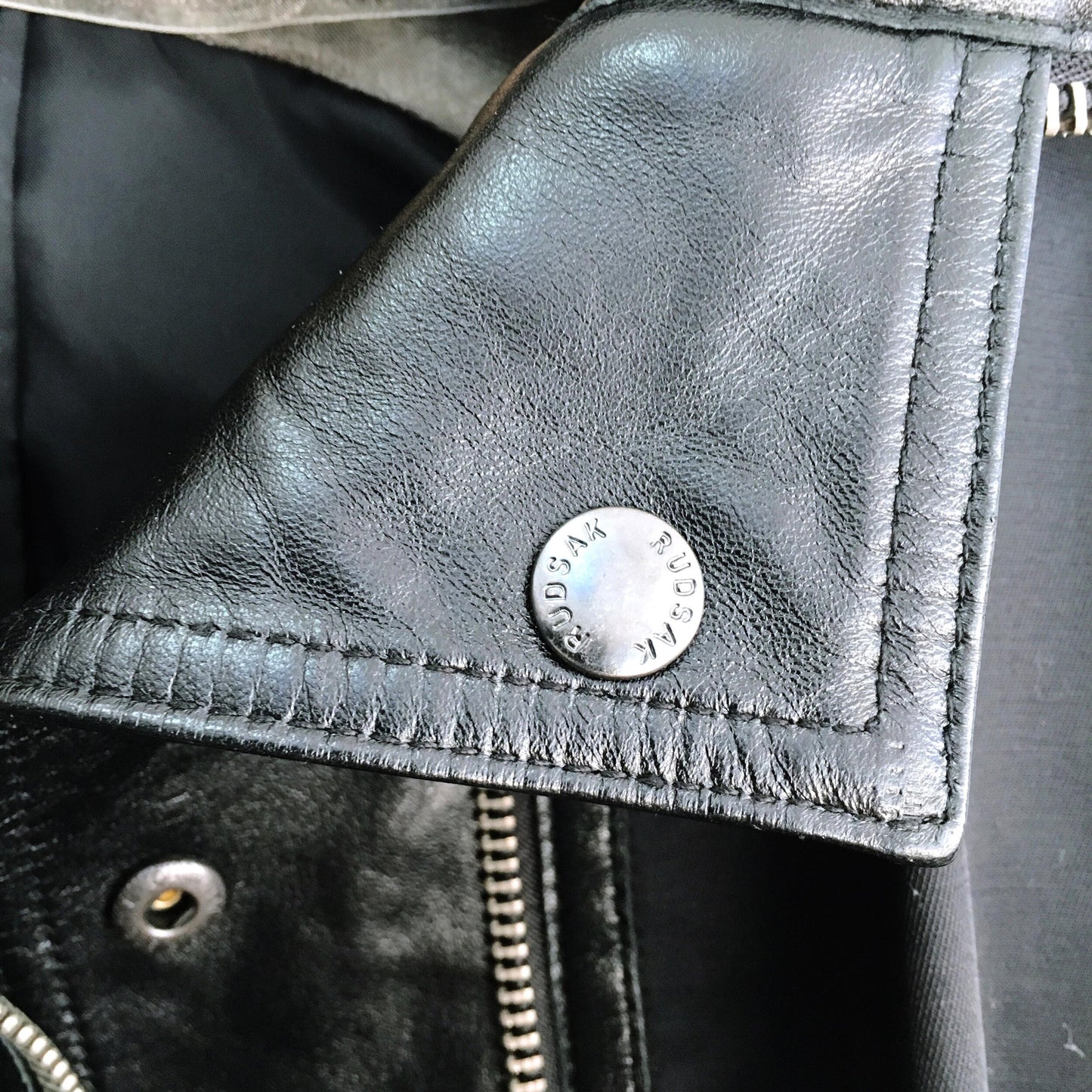 Rudsak Nylon Trench with Leather Trim - size Small